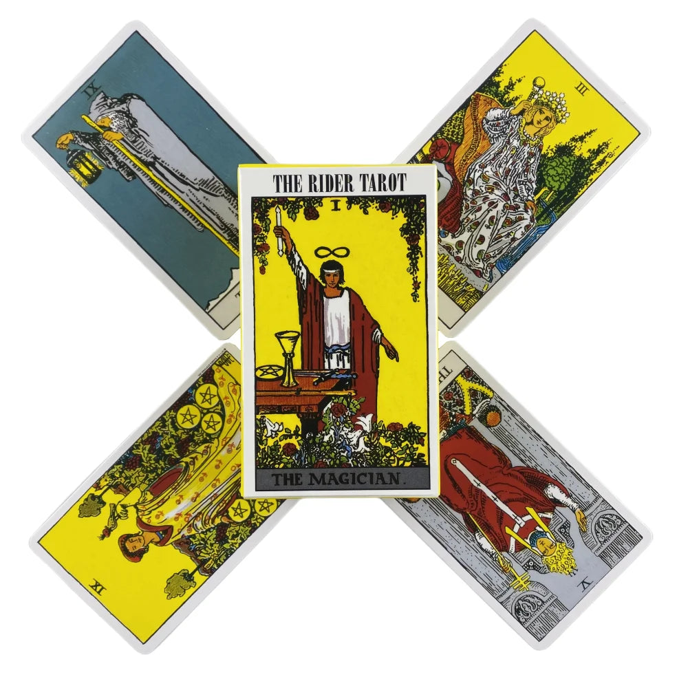 Tarot Deck in English with Meanings on Cards
