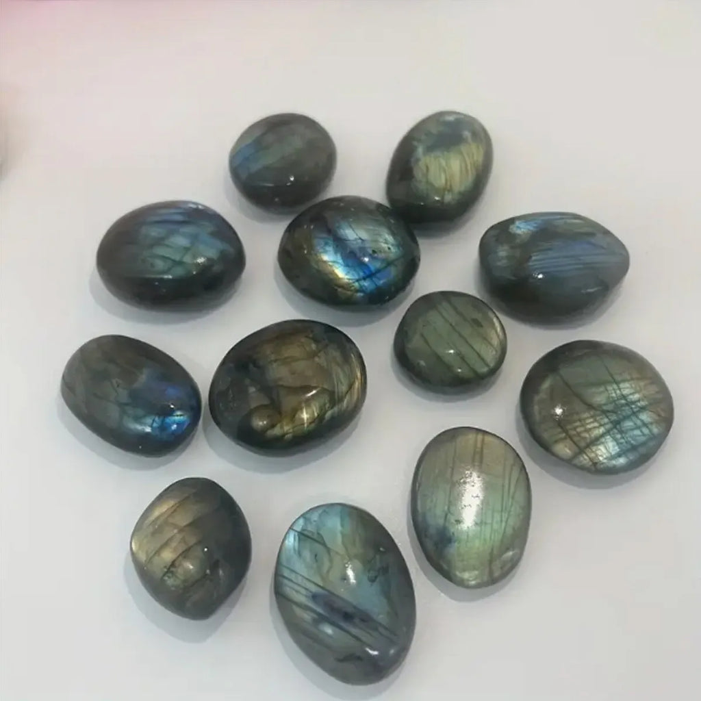 Natural Labradorite Palm Stones