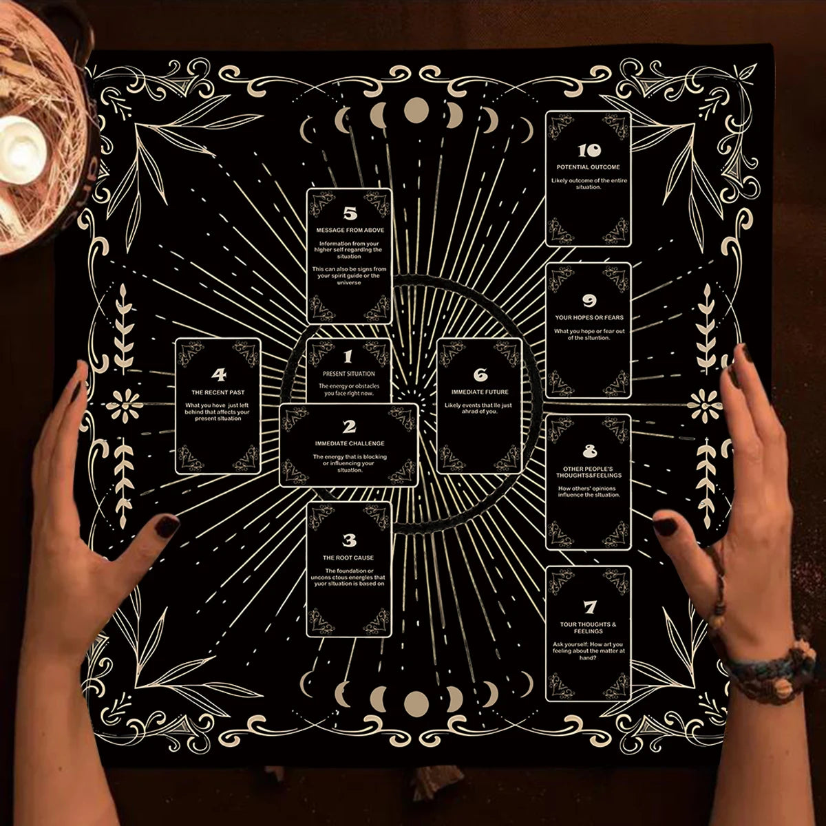 Celtic Cross Tarot Altar Cloth