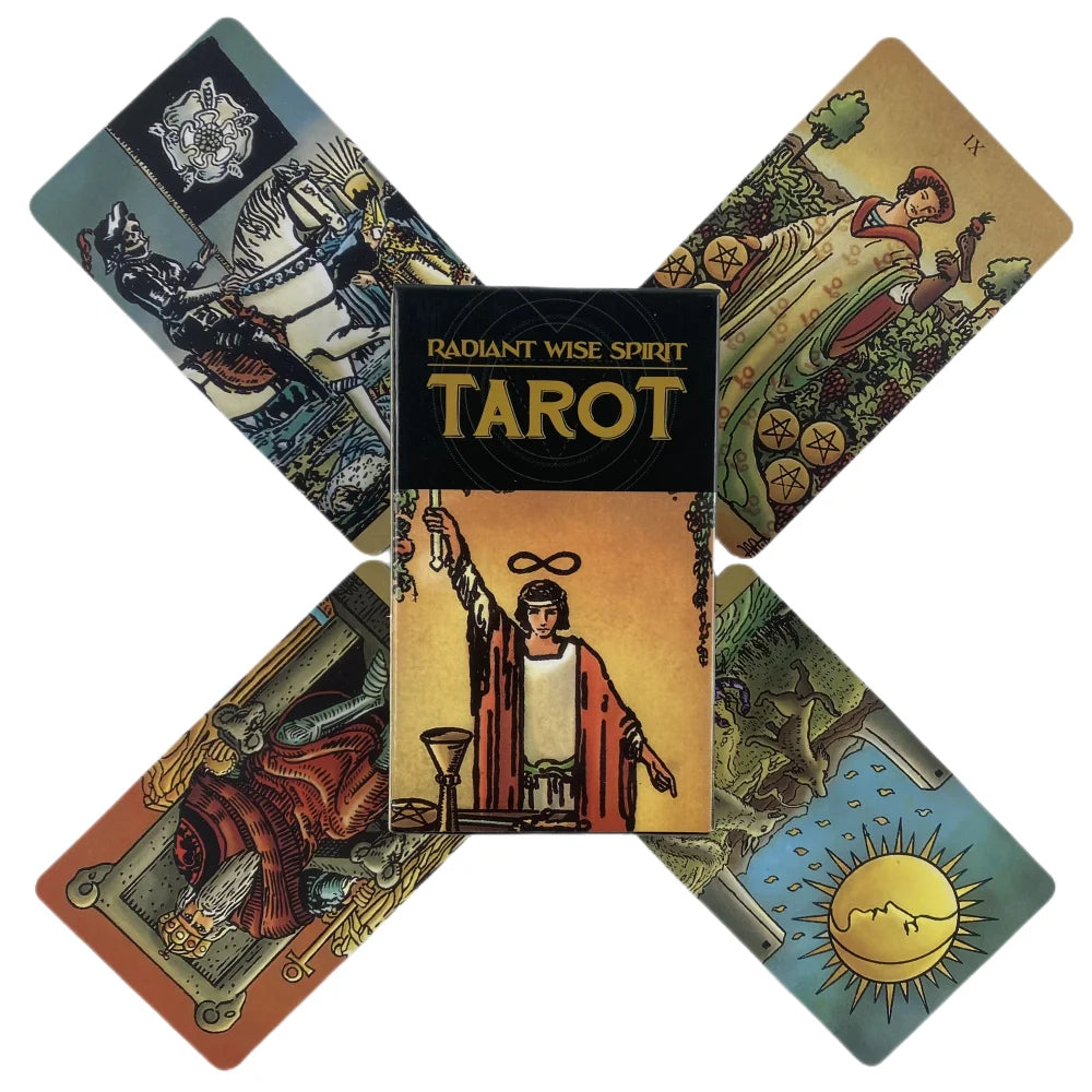 Tarot Deck in English with Meanings on Cards