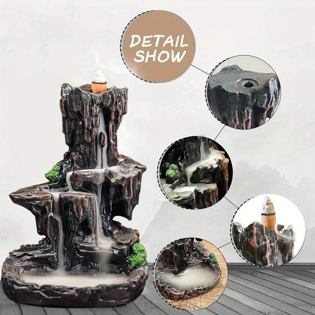 Waterfall Monk Incense Burner