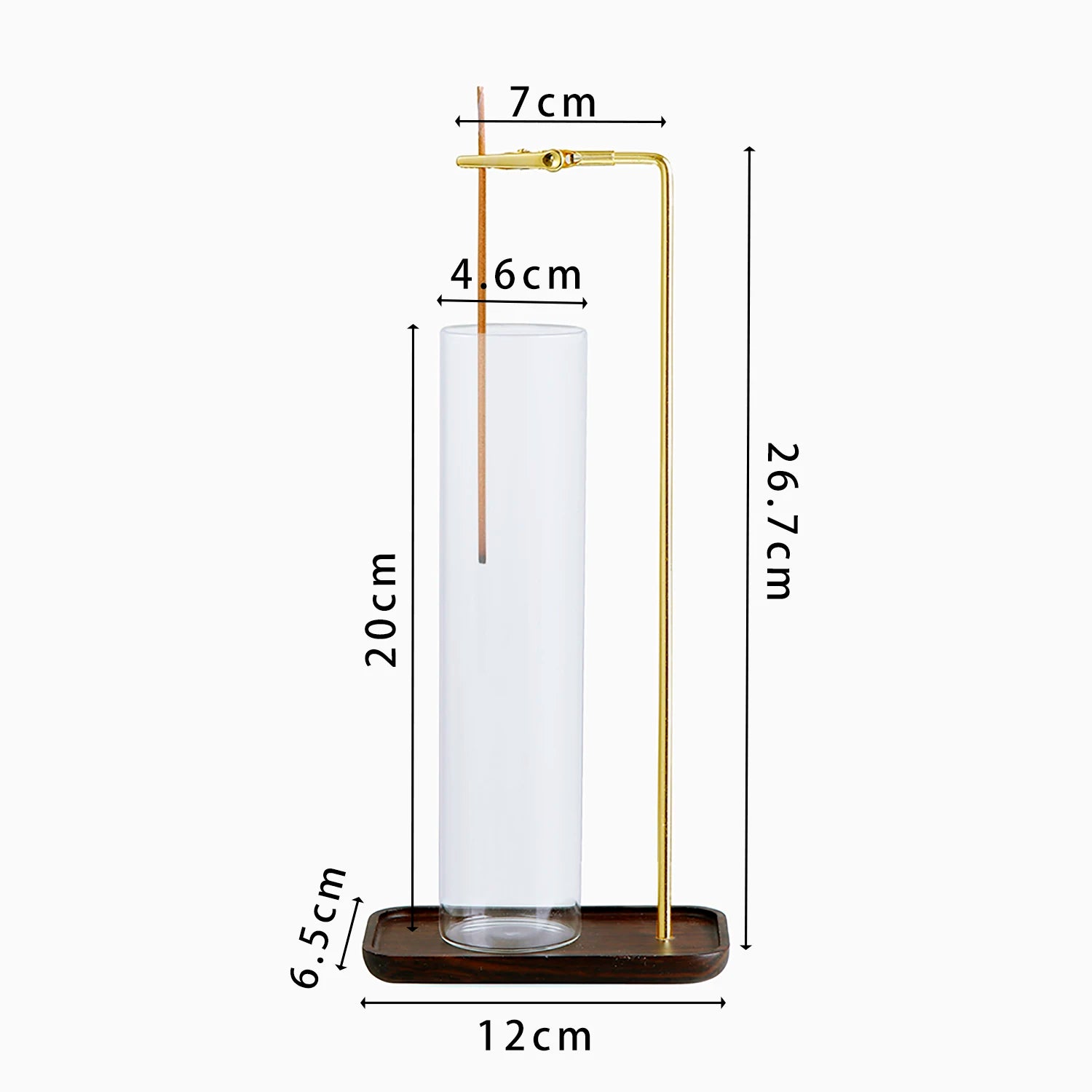 2-in-1 Incense Holder with Removable Glass Ash Catcher