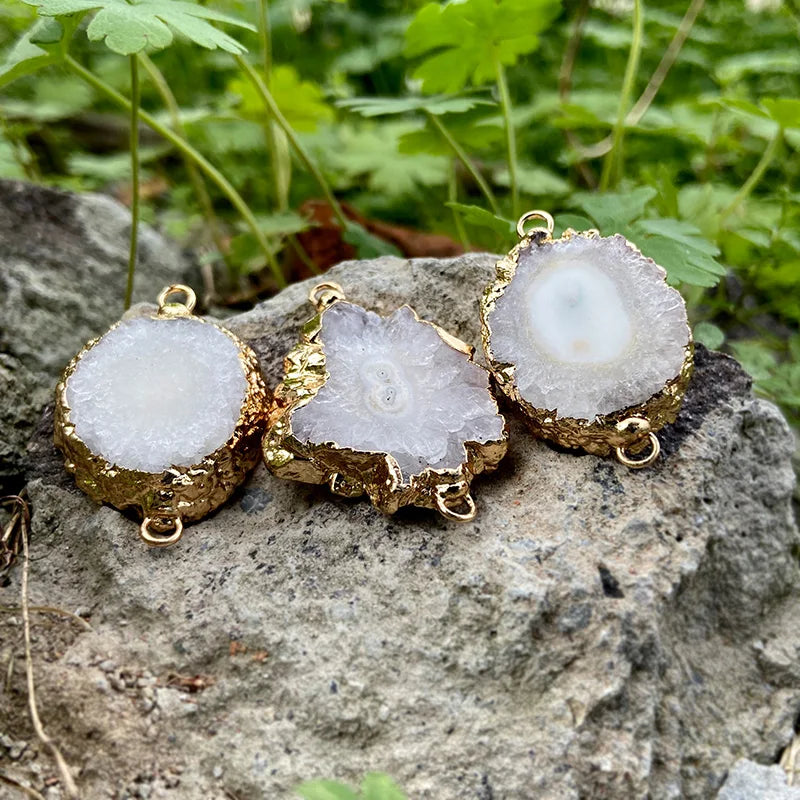 Irregular Druzy Agate Pendant