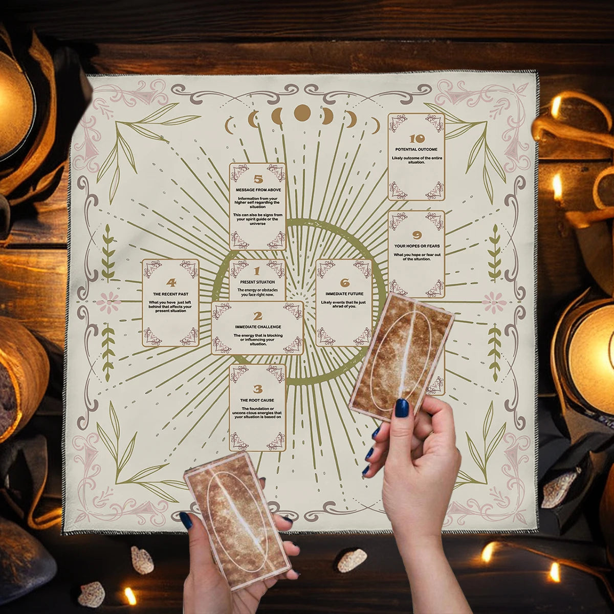 Celtic Cross Tarot Altar Cloth