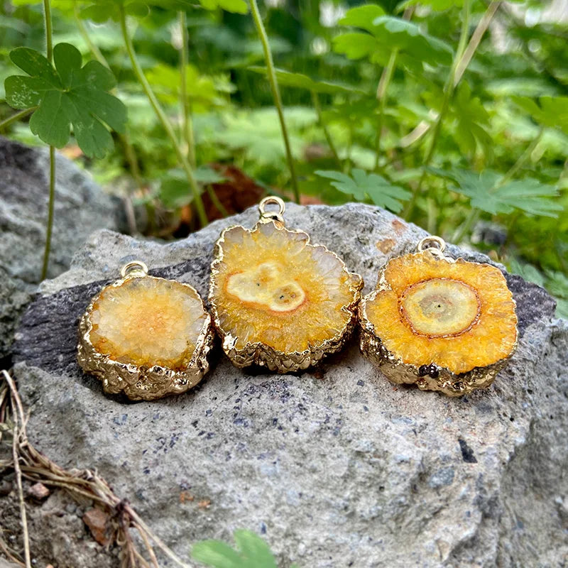 Irregular Druzy Agate Pendant