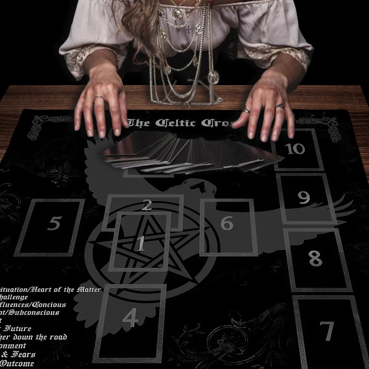 Celtic Cross Tarot Altar Cloth