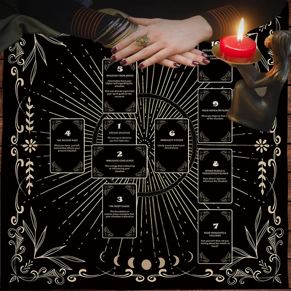 Celtic Cross Tarot Altar Cloth
