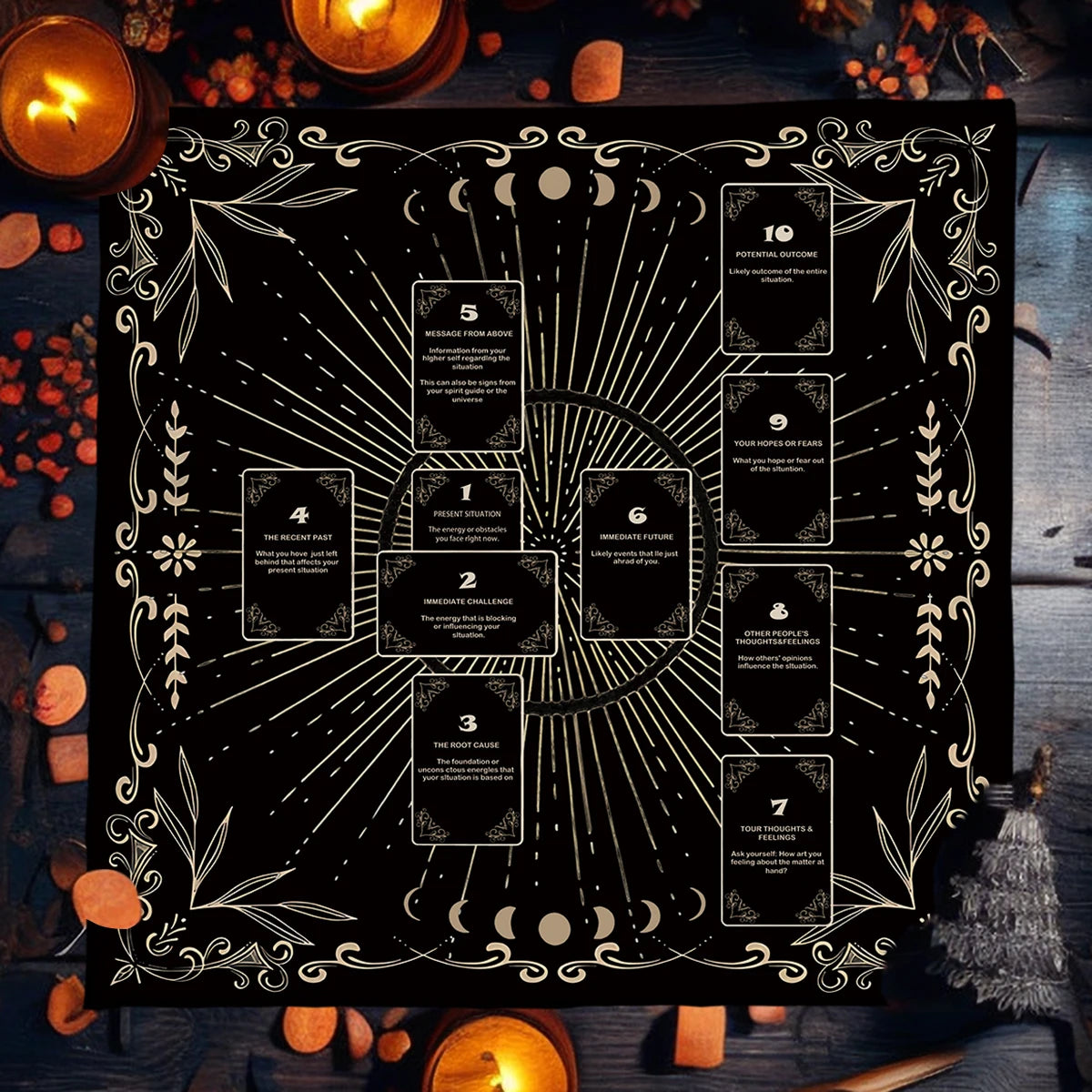 Celtic Cross Tarot Altar Cloth