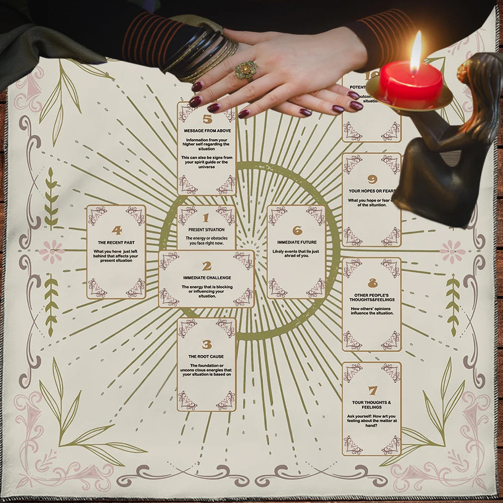 Celtic Cross Tarot Altar Cloth