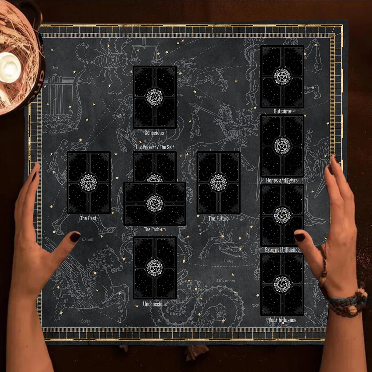 Celtic Cross Tarot Altar Cloth