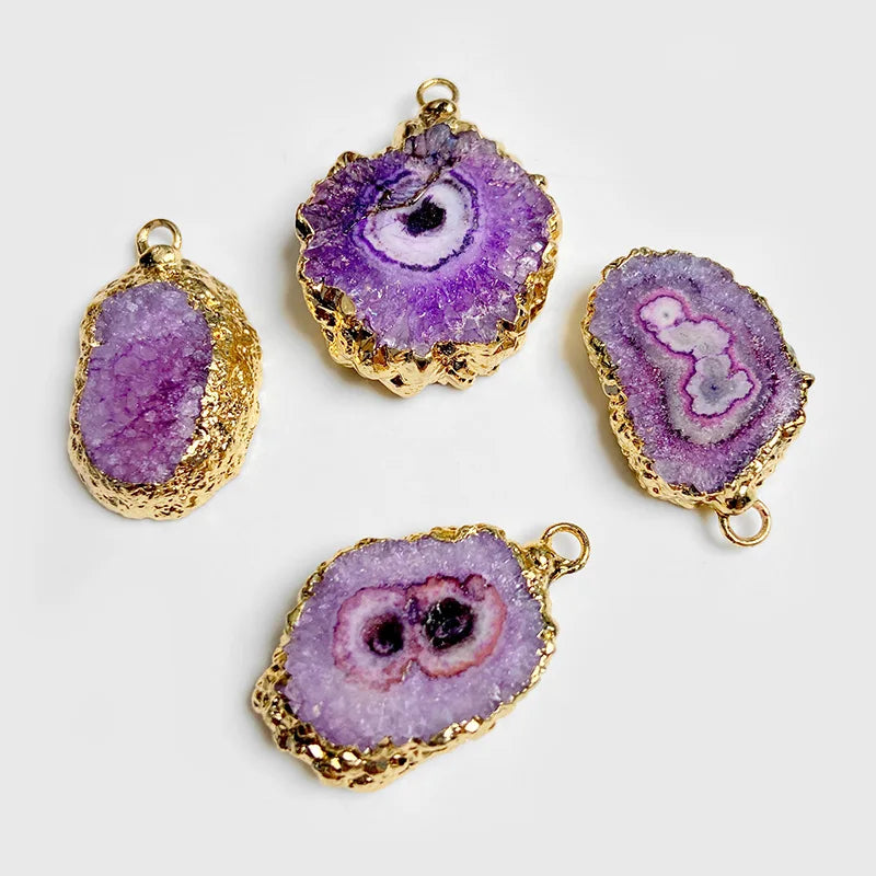 Irregular Druzy Agate Pendant