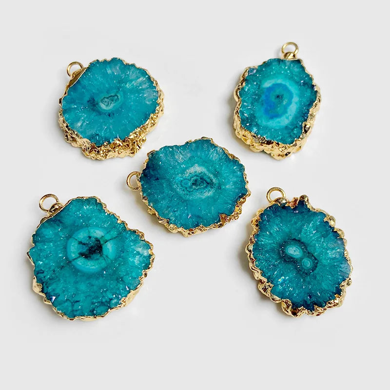 Irregular Druzy Agate Pendant