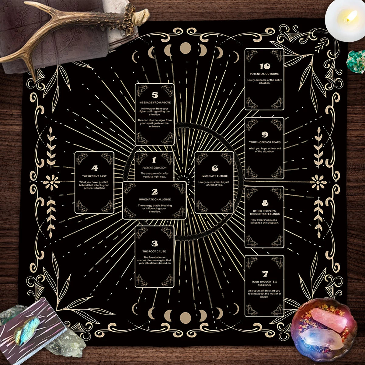 Celtic Cross Tarot Altar Cloth