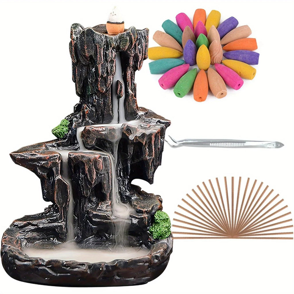 Waterfall Monk Incense Burner