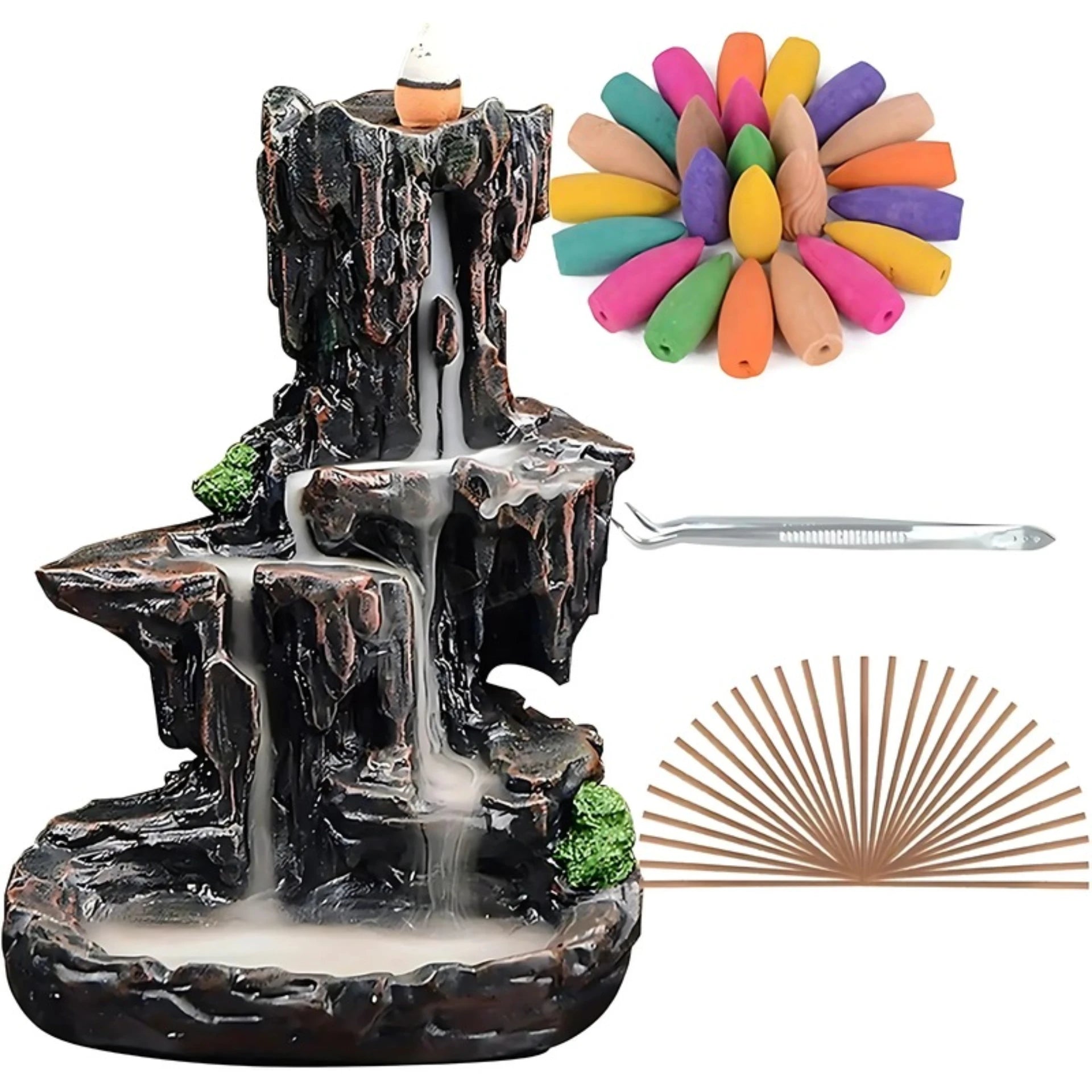 Waterfall Monk Incense Burner