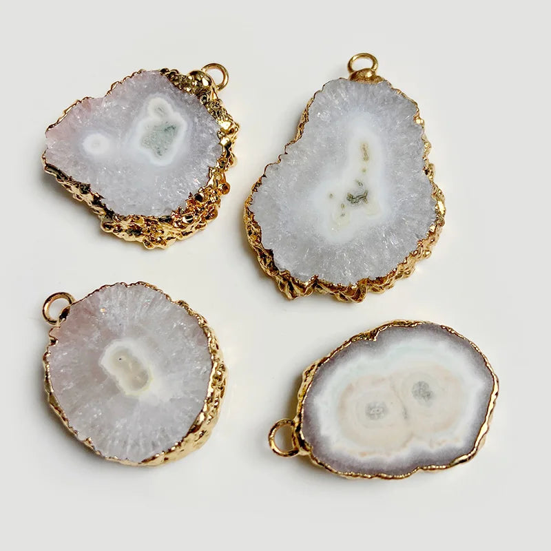Irregular Druzy Agate Pendant
