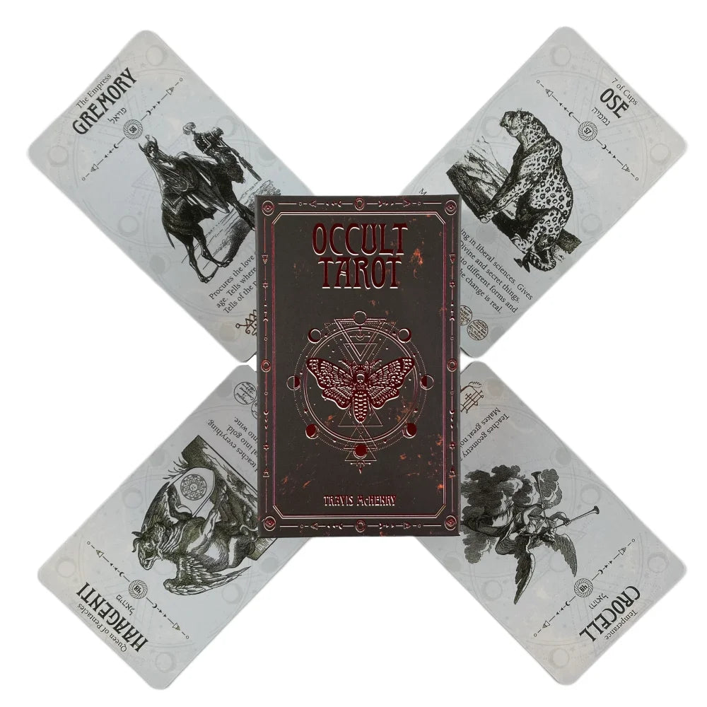 Tarot Deck in English with Meanings on Cards