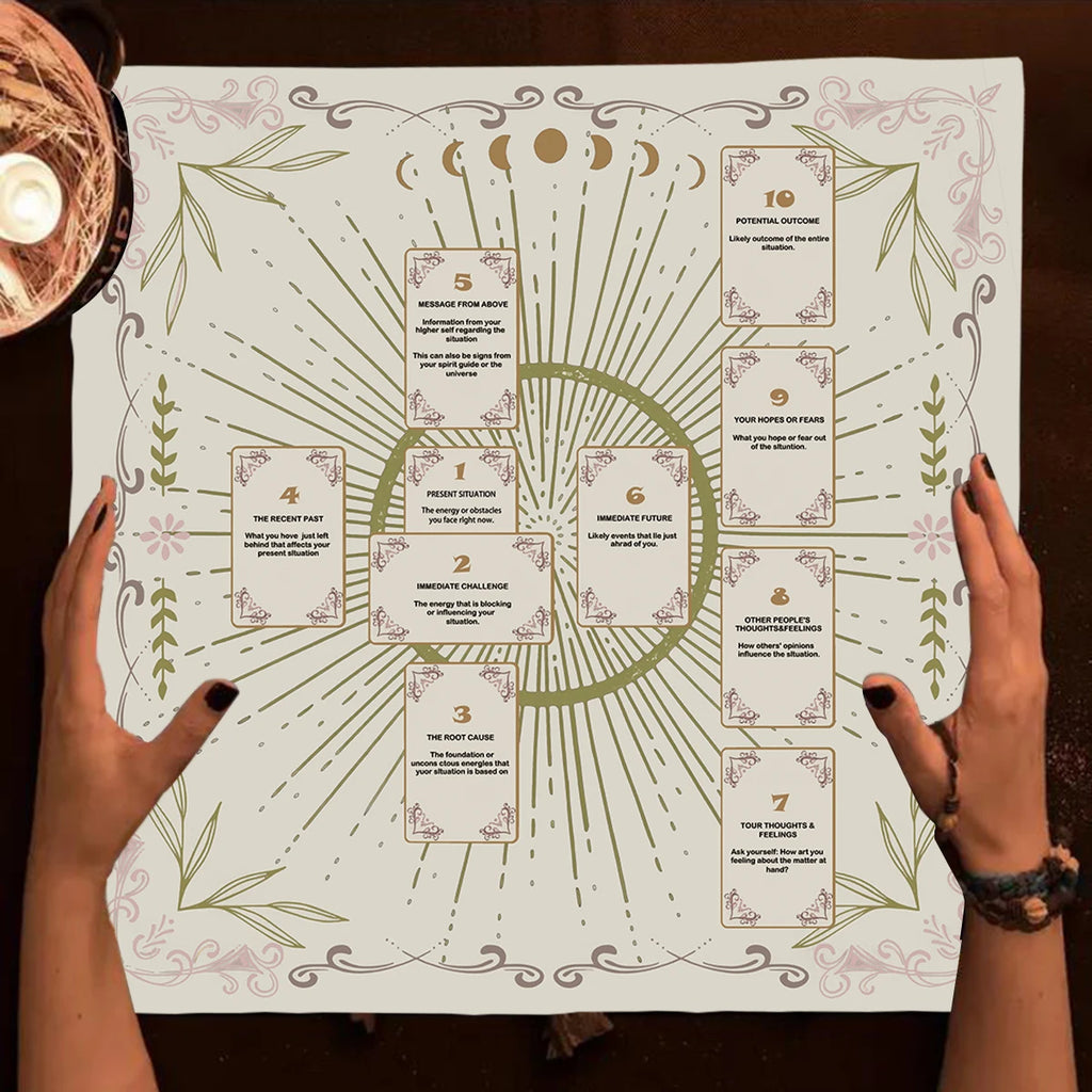 Celtic Cross Tarot Altar Cloth