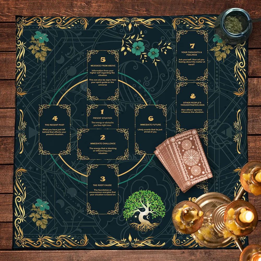 Celtic Cross Tarot Altar Cloth